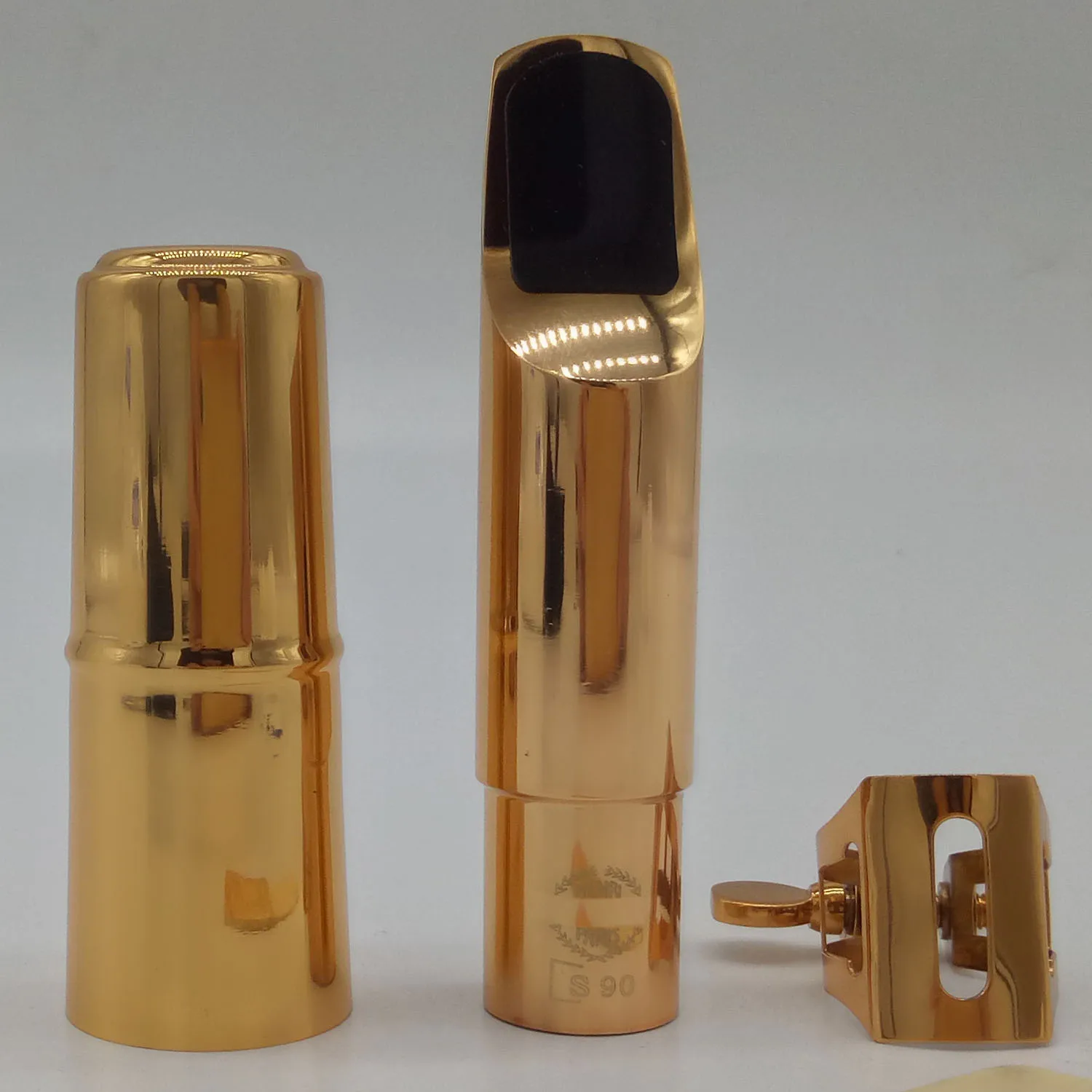 Brand New Professional Tenor Soprano Alto Saxophone Metal Mouthpiece S90 Gold Lacquer Sax Mouthpiece Accessory Number 5 6 7 8 9