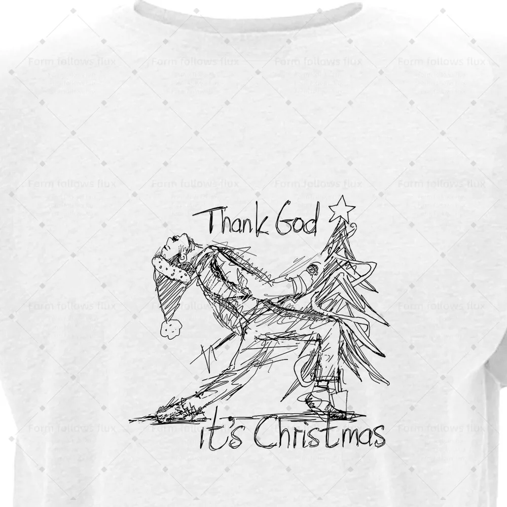 

2026 men T-Shirt Hoodie Freddie Mercury – Thank God it’s Christmas Christmas Hand Drawn Comic style Unisex S-6XL Plus Size Frien
