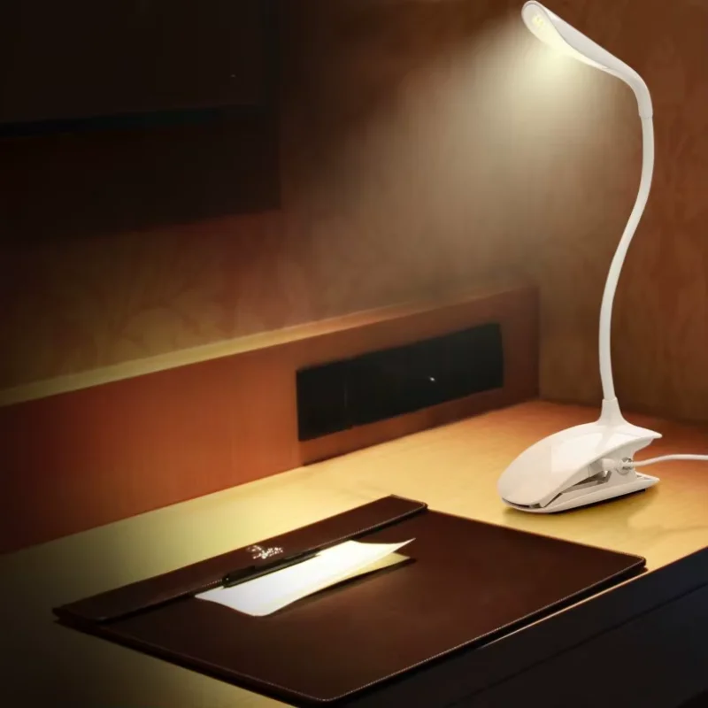 Desk Lighting Lamp USB led Table Lamp 14 LED Table Lamp with Clip Bed Reading Book Light LED Desk lamp Table Modern Fixtures