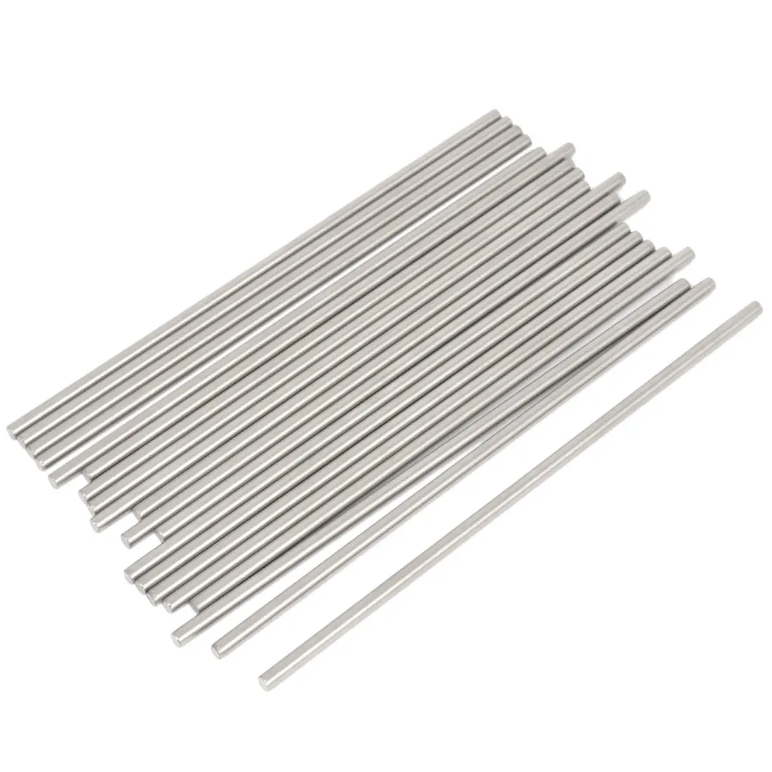 Barres d'Essieu Rondes en Acier Inoxydable, 20 Pièces, 2x200/2x30/3x110mm, Modèle d'Arbre Linéaire, pour Bricolage, Matériel d'Avion RC de Voiture