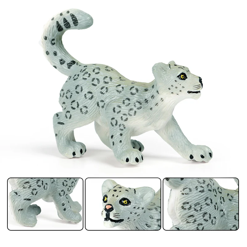 Oenux Simulation Wilde Tiere Bengalkatze Tiger Katze Luchs Caracal Leopard Action Figur Figuren Modell Bildung Miniatur Kind Spielzeug – Detail 14
