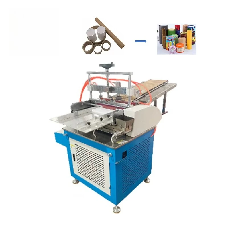 Automatic Paper Tube Machine Paper Cardboard Core Round Can Labeling Machine Tube Automatic Sticker Labeling Machine
