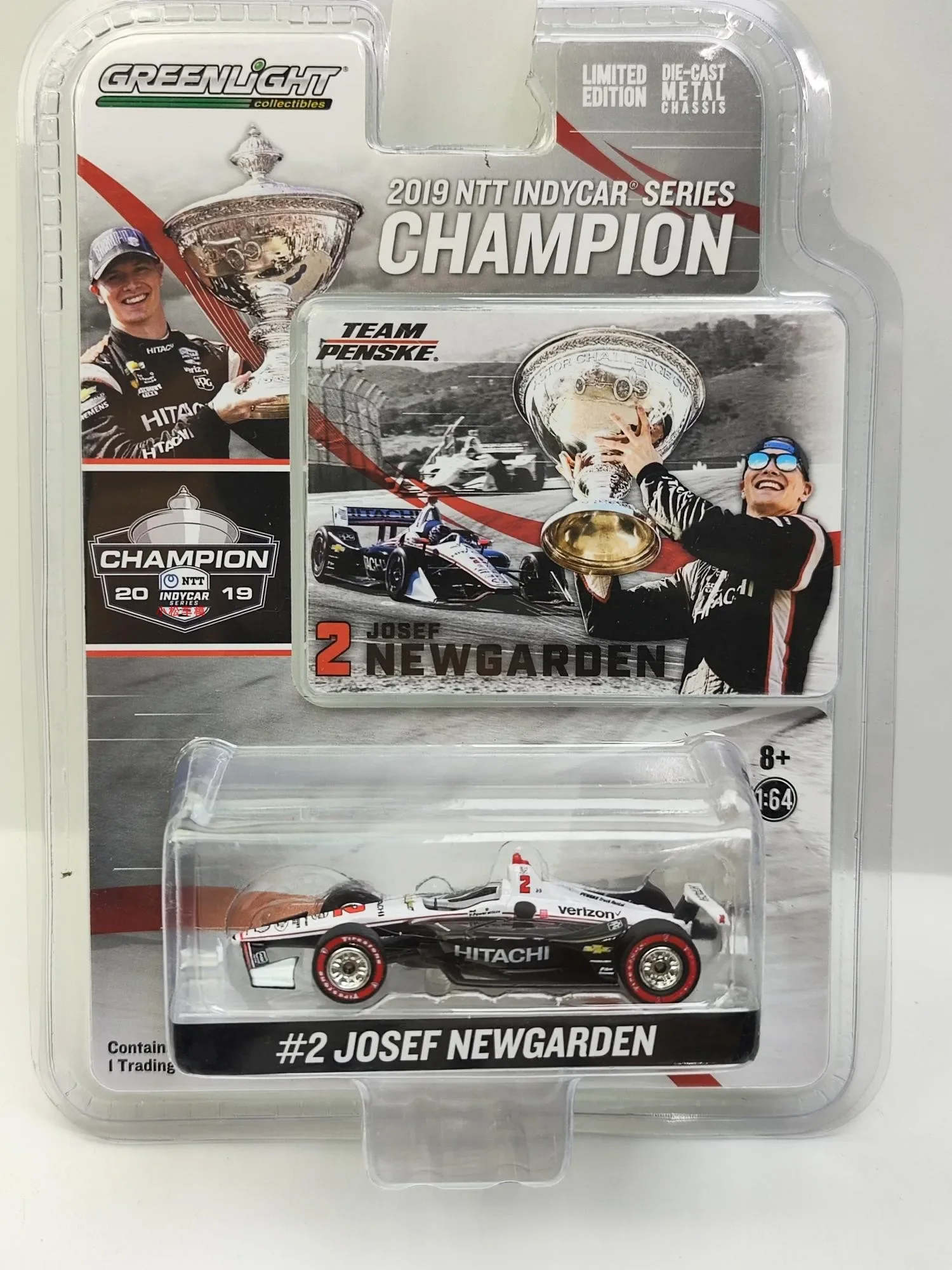 

Зеленый свет # 2 Josef Newgarden 2019 NTT IndyCar Series - Hitachi Panschi Racing Teamcar Модель автомобиля Коллекция игрушек Подарки Сплав C