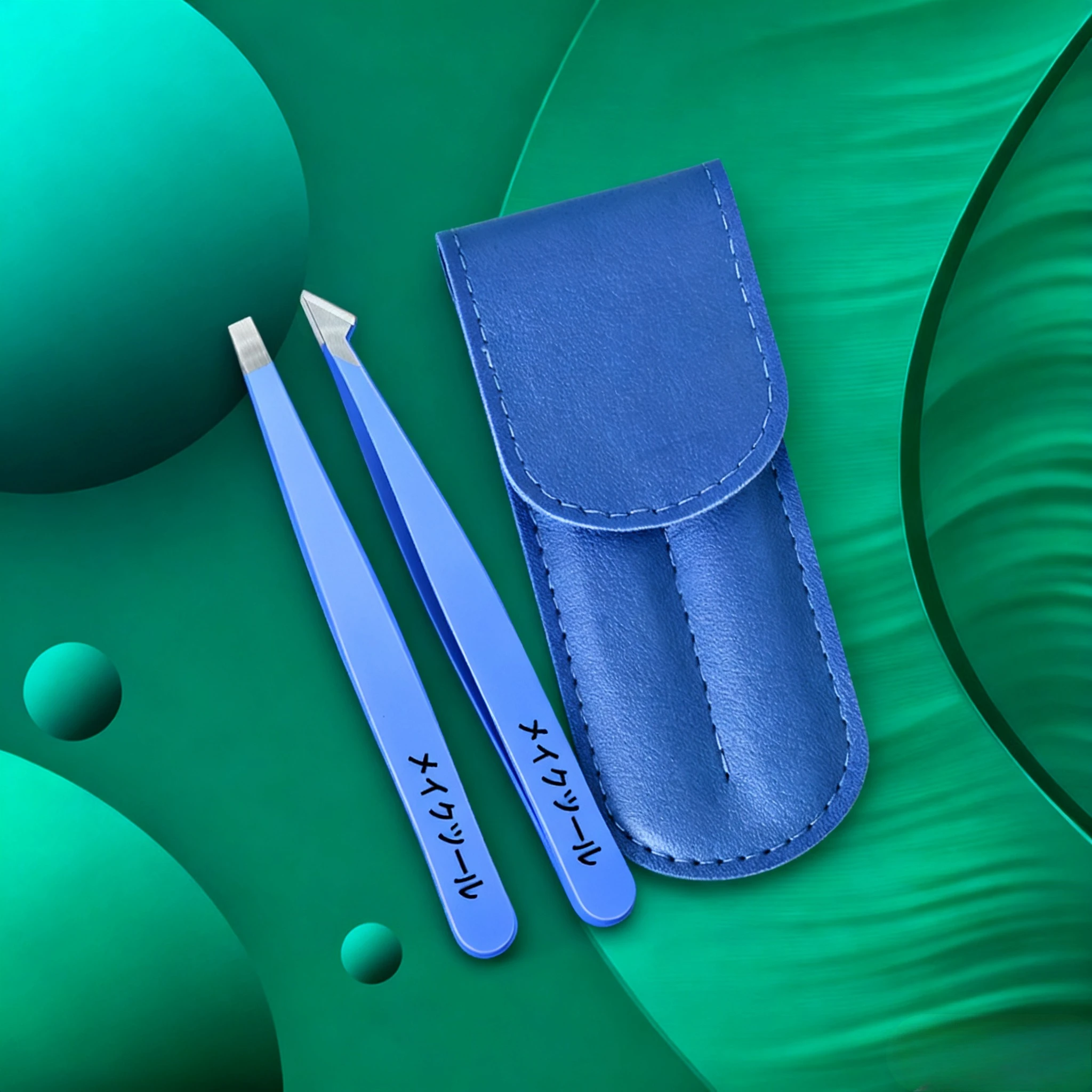 

2pcs Professional Stainless Steel Eyebrow Tweezers Heavy-Duty Precision Tip for Eyebrow Grafting Lash Application Painless Hair