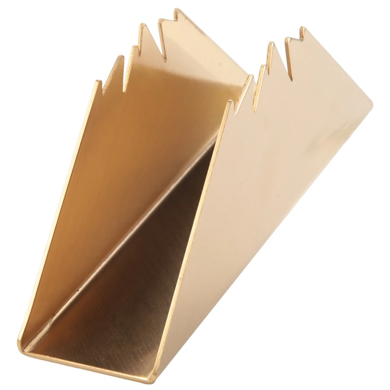 Gold Napkin Holder Modern Stainless Steel Cocktail Upright Napkin Dispenser For Tables Kitchen Holiday