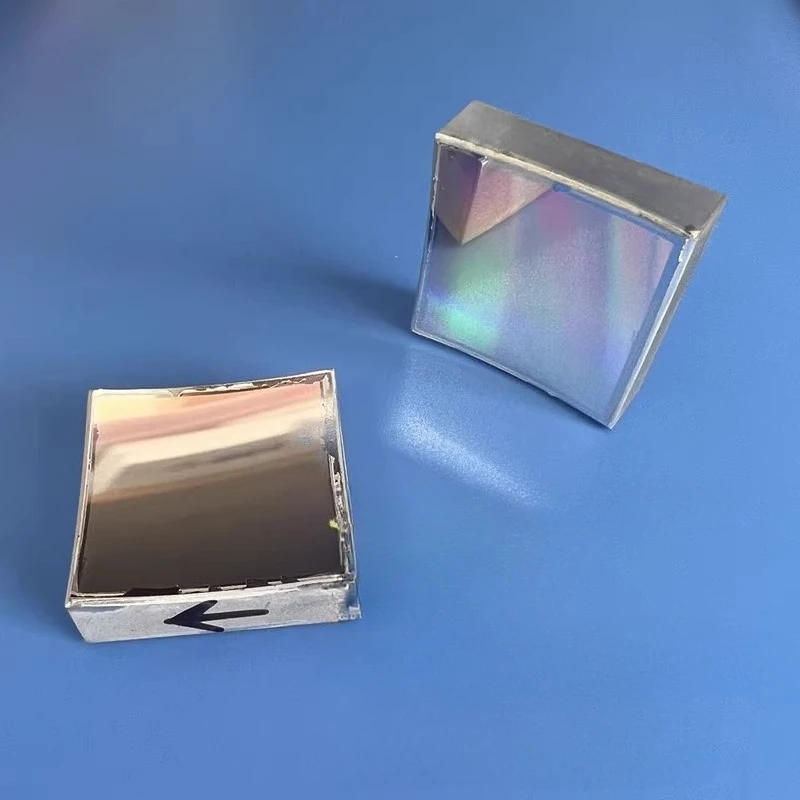 1PC 30x30x8mm Concave Holographic Grating 489.86 Lines/mm Flat-Field Concave Grating for Optic Experimental