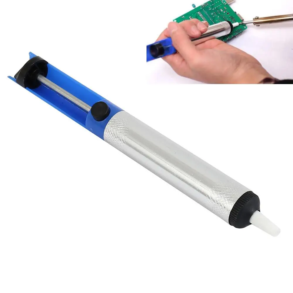 Manual Tin Absorber Aluminum Metal Desoldering Pump Suction Tin Gun Soldering Sucker Pen Powerful Desoldering Pump Desolder Tool