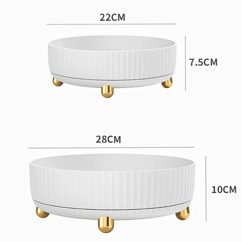 Makeup Perfume Organizer Tray 360° Rotating Lazy Susan, Spinning Organizer and Skincare & Cosmetics Storage with Large Capacity