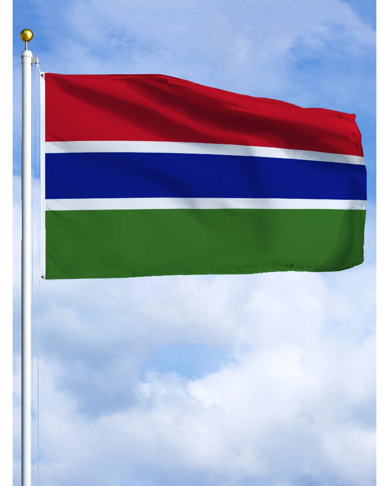 60×90 90x150 120×180CM Gambia Flag Polyester Printed Banner Tapestry For Decor