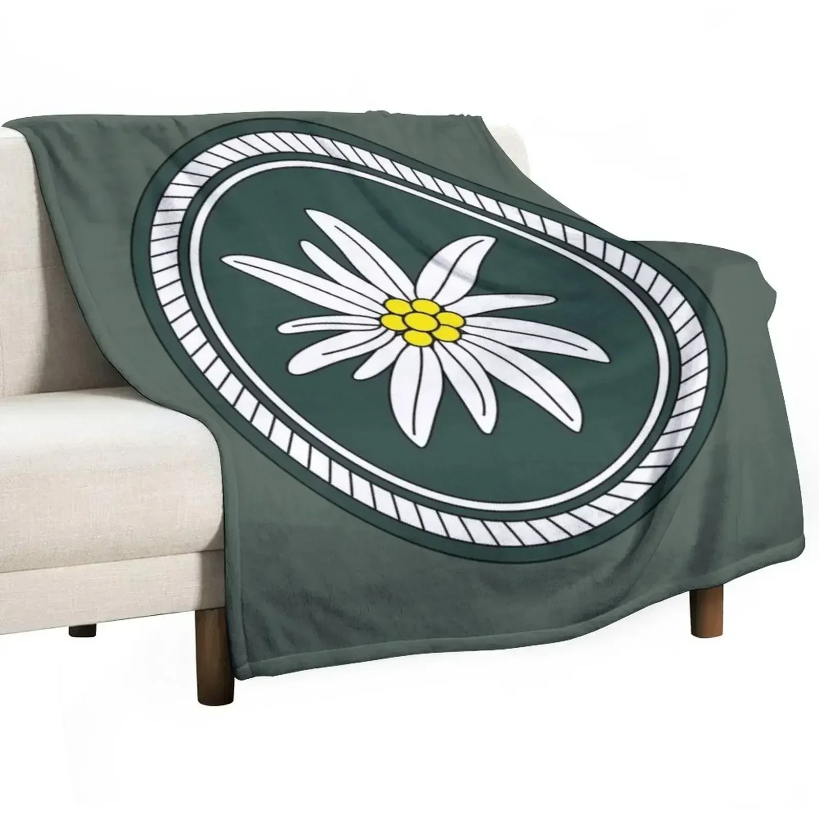 1st Mountain Division - 1. Gebirgsdivision (German Bundeswehr - Historical) Throw Blanket Thin blankets and throws Blankets