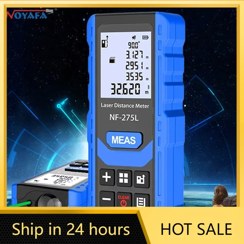 Noyafa NF-275L Laser Distance Meter 60M 100M Rangefinder Laser Tape Measure Building Construction Measurement Tool