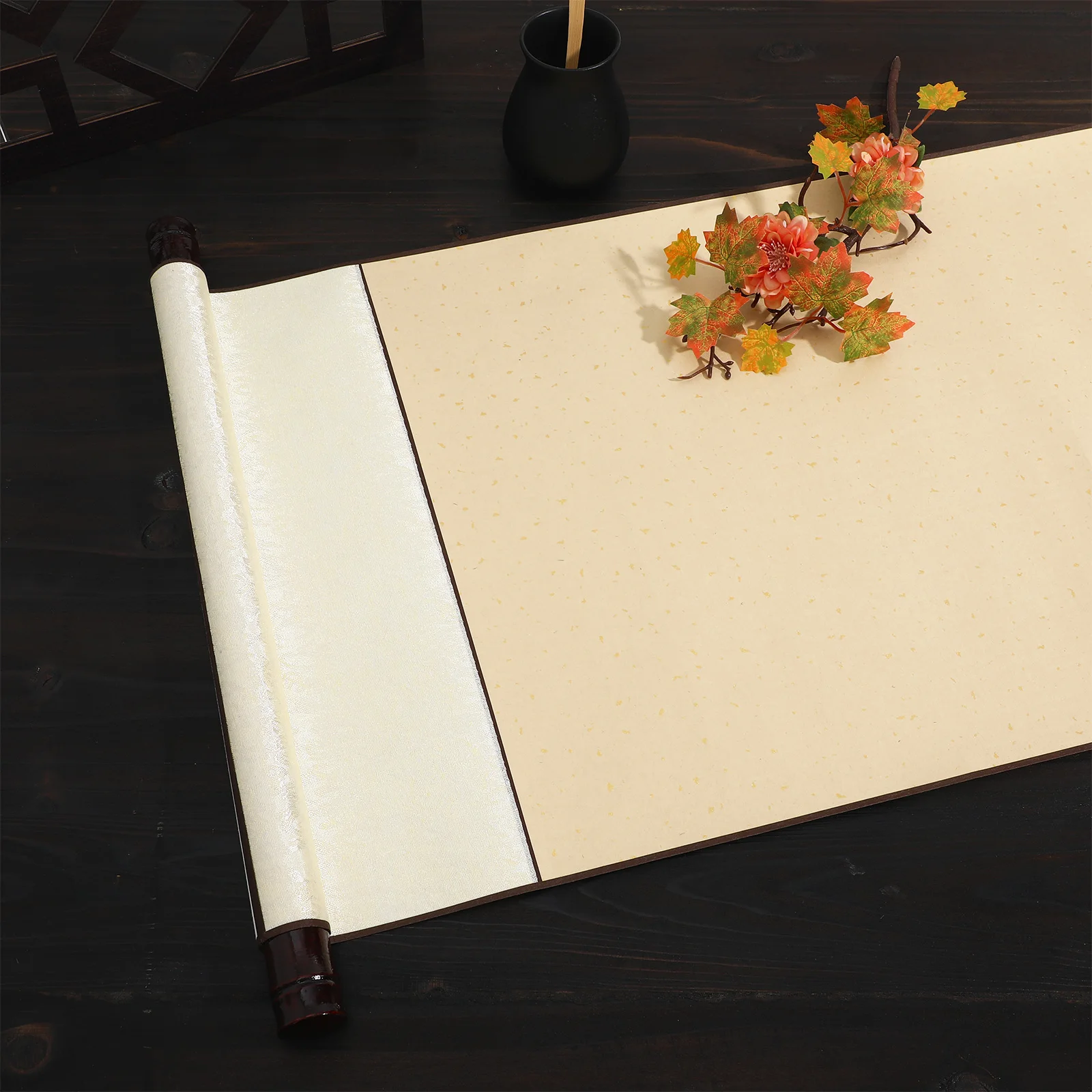 ورق تمرير معلق فارغ محمول لفرشاة ممارسة الخط والكتابة والجري وعرض الأعمال الفنية وديكور التركيب على الحائط