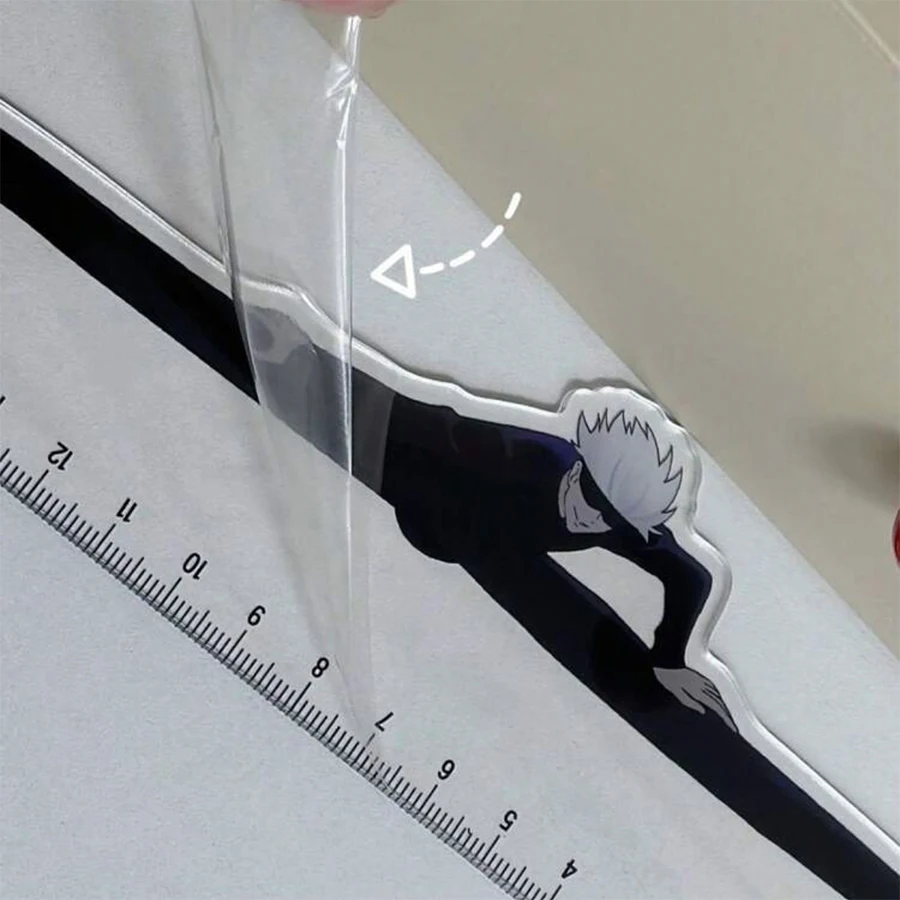 1pc JJK Gojo Satoru cartoon anime measuring funny ruler before using tear film