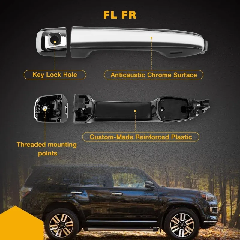

A30P-Smart Entry Exterior Door Handle For Lexus GX460 For Toyota 4Runner 2010-2021 69210-60170 69250-60070 69250-60060