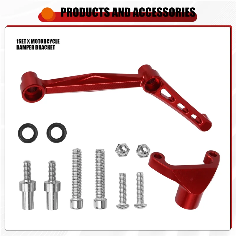 

A33K-Motorcycle Steering Stabilizer Damper Mounting Bracket Kit For Ducati Monster 937 Monster 950 2021-2024
