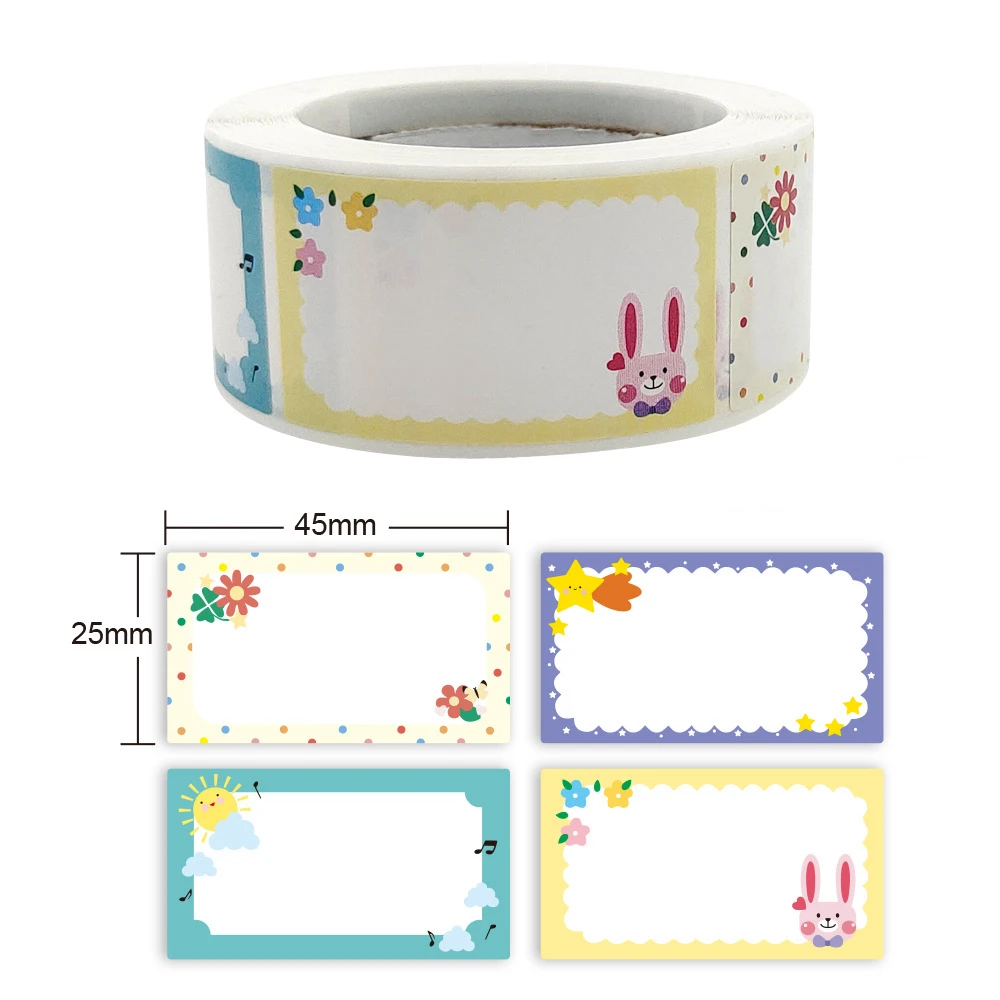 250pcs Name Tag Labels Color Name Stickers Personalized Signature Design School Office Baby Newborn Book Cup Mark