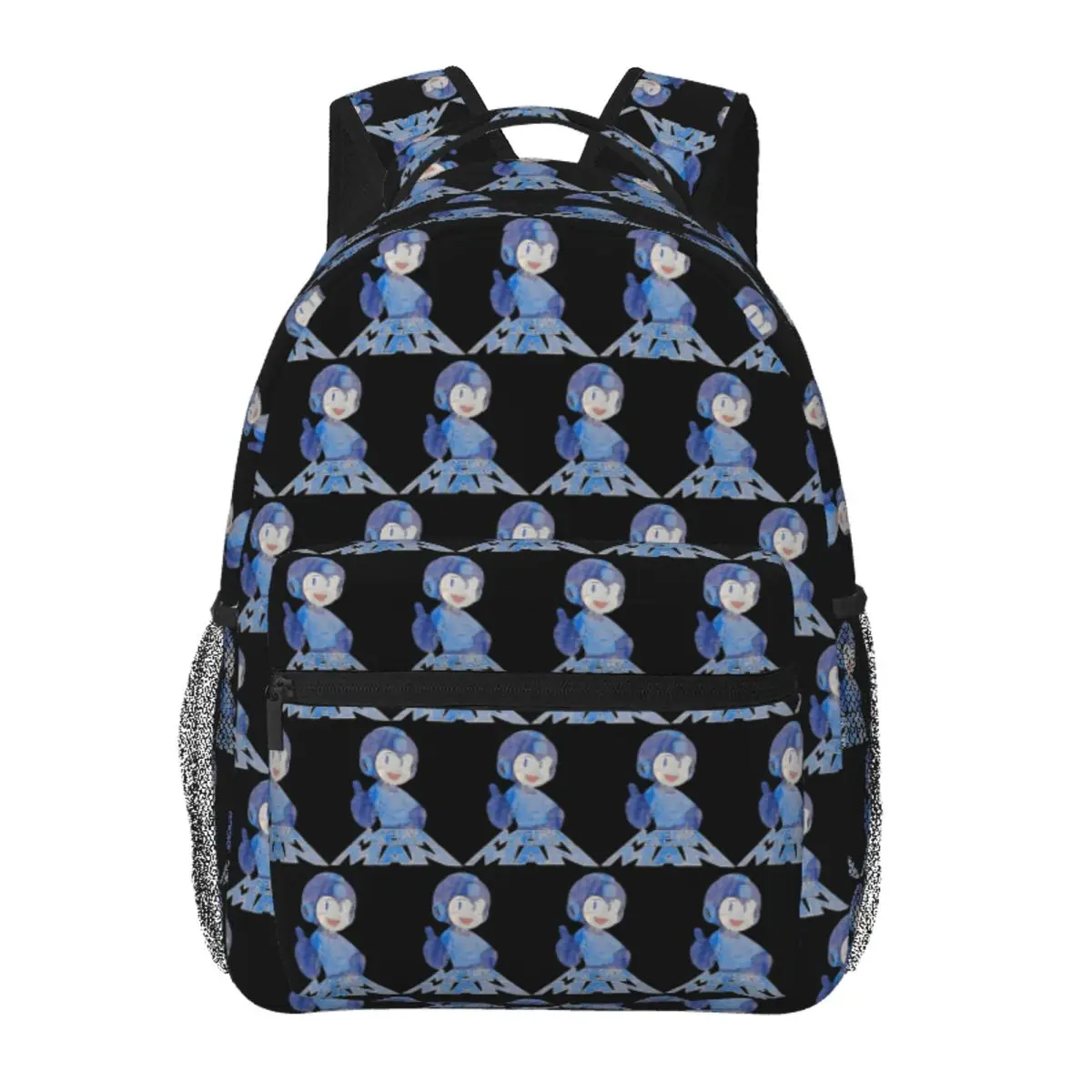 

Character 90s Blue Game Robot Backpack Student BookBag Kids School Bag Computer Shoulder Bags for Men Women