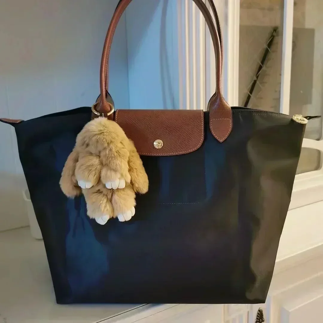 Damen Einkaufstasche neue faltbare Designer Mode lässige Umhängetasche hochwertige Nylon Handtaschen Sack große Kapazität Klassiker