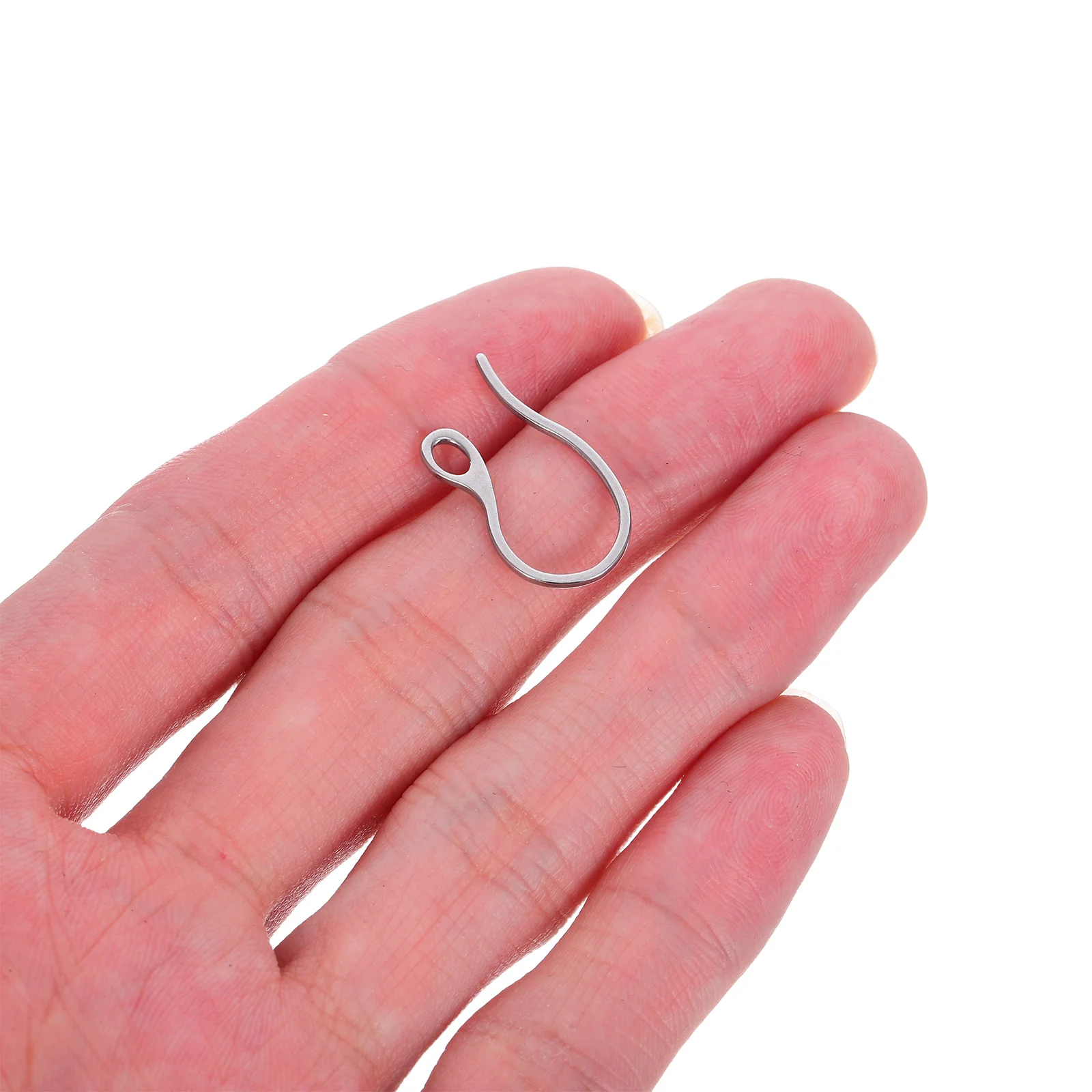 

20Pcs Durable Stainless Steel Earring Hooks Flexible Ear Wires Jewelry Making DIY Findings Earring Hardware Ear Hooks Earrings