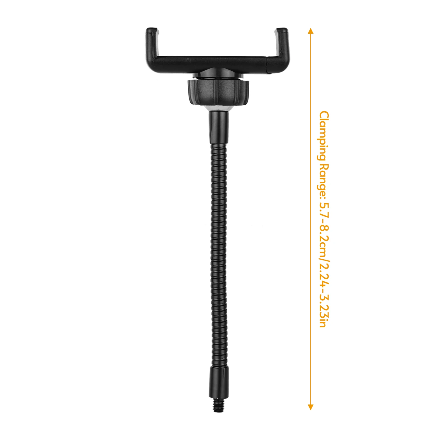 Foldable Phone Clamp Holder Stand with 1/4 Screw Mounting for LED Ring Light Smartphone Mounting for iPhone Android Smartphones