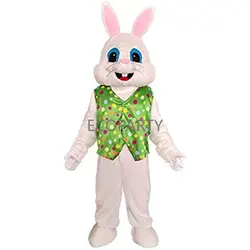 Plush Easter Bunny Costume Rabbit Mascot Adult Size Halloween Party Dress Outfits Stage Performance Cosplay Anime Disfraz Kostum