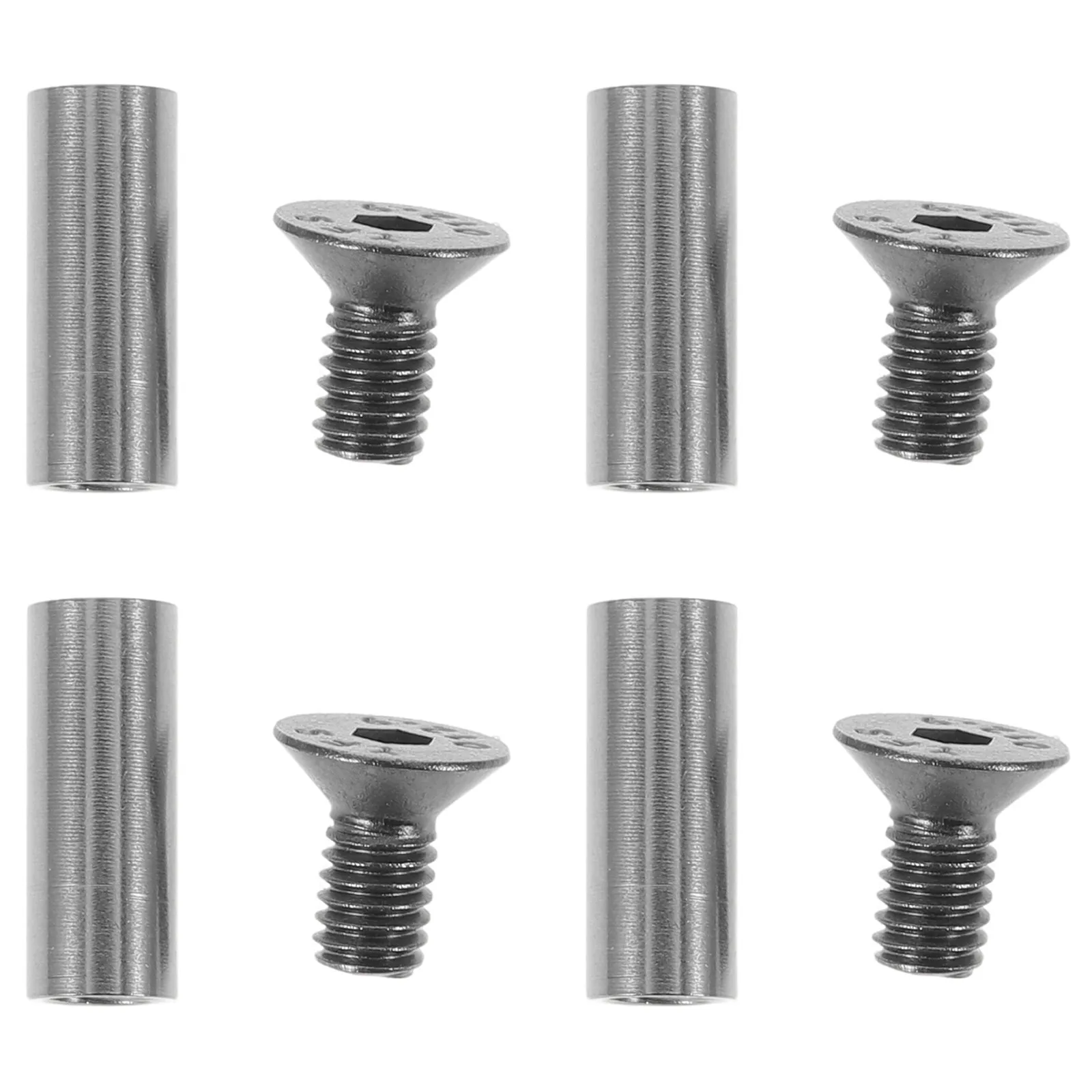 Brass Knife Handle Rivets 4Pcs M4 Flat Head Screws for Cutlery Repair Leathercraft DIY Replacement