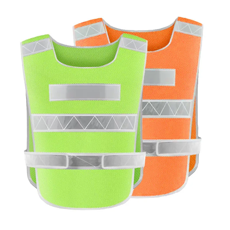 Summer Sleeveless Reflective Safety Vest High Visibility Adjustable Security Jacket Workwear Night Work for Adults