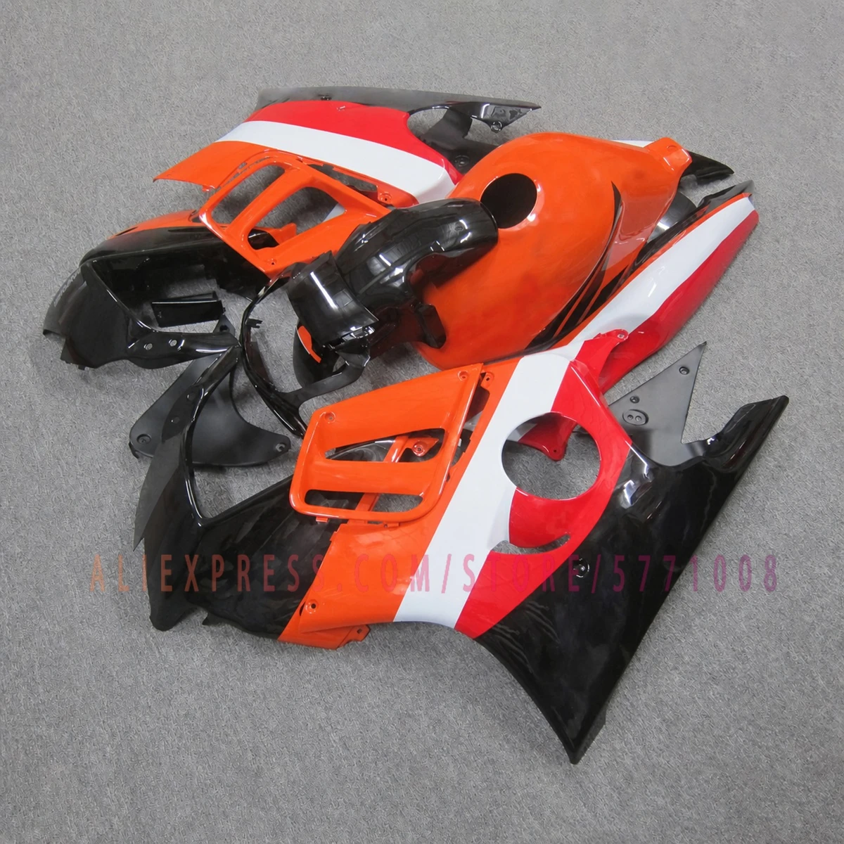 Комплект сменных обтекателей для CBR600 F3 1997-1998, литые из АБС-пластика, окрашенные, оранжево-черные, панели кузова