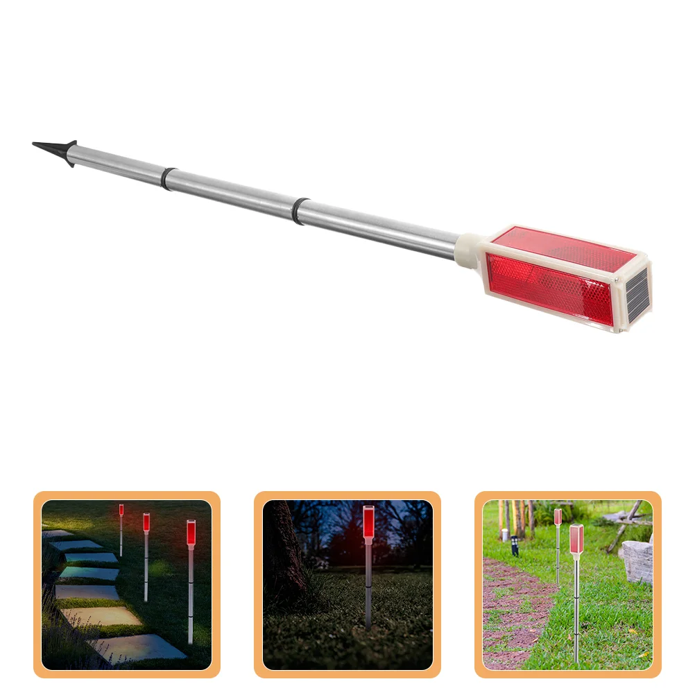 3 Pcs Lane Markings Driveway Lights Solar Garden Reflector Outdoor Stop for Classroom Marker Plastic Markers Dock