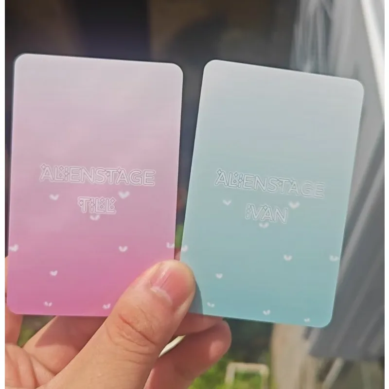 2Pcs/Set 2025 Maid Dress Up Alien Stage TV Anime Card Ivan Till Cosplay Rounded Corners LOMO Card Postcard Christmas Gift