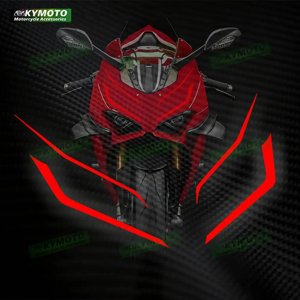 

For Aprilia V4 V4R V4S V2 1199 1098 motorcycle accessories sticker fairing front waterproof decal protection decoration