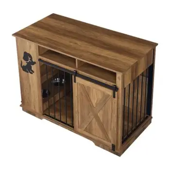 寵物籠亞麻狗窩棕色軟邊便攜式室內外寵物屋現代狗家具適合小型中型犬貓 6 最佳銷售 貓戶外屋 - №5