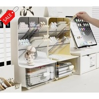 Slant plug pen holder office desk stationery desktop models organizer compartment storage capacity miscellaneous shelves