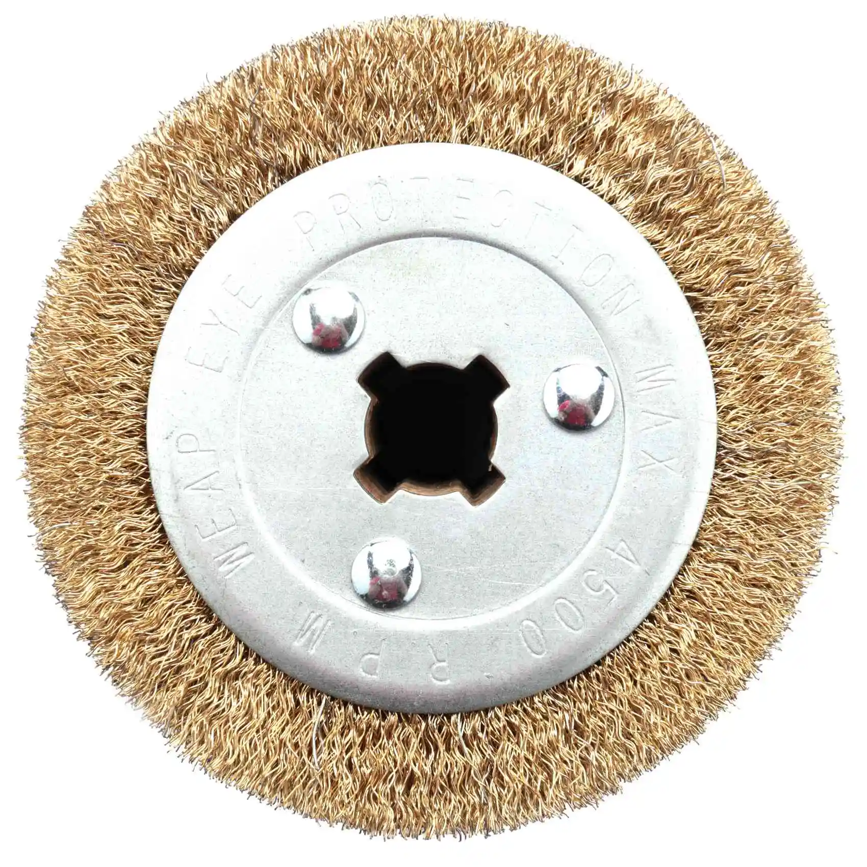 

B17B Wire Brush Wheel Wood Open Paint Polishing Deburring Wheel For Electric Striping Machine
