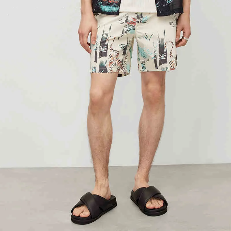 

Summer Fashion Men Sports Fitness Shorts Casual Holiday Beach Full Print Shorts Pants Breathable Quick Drying Beach Short Pants