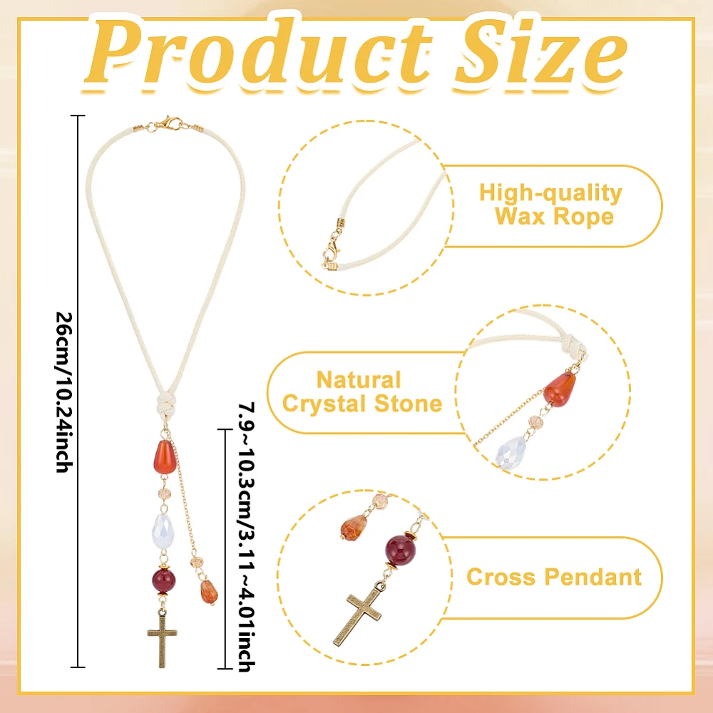 Red Agate Car Hanging Ornament Rearview Mirror Accessories Carnelian Glass Beaded Charms Suncatcher for Car Rear View Mirror