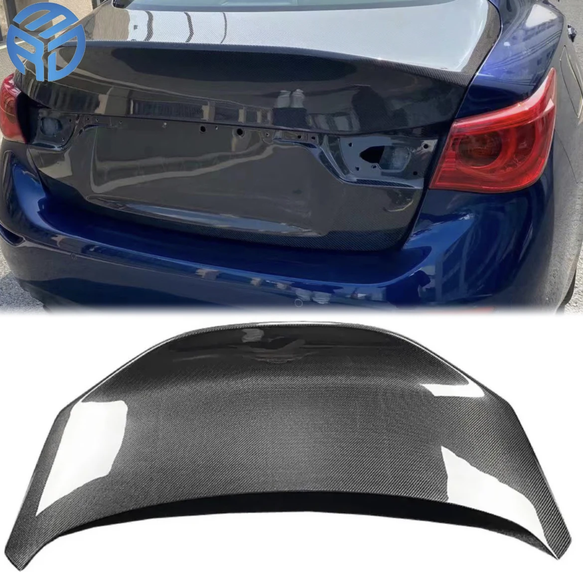 MRD For Infiniti Q50 2014-2017 2018+ carbon fiber trunk Lid CLS Style Rear Duckbill Boot Trunk