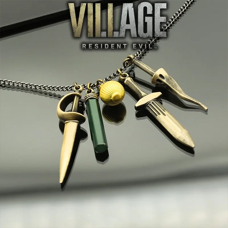 CosplayPre-sale exotic accessories Bela Cassandra Daniela Lady Dimitrescu Cosplay Moth Lady Vampire Witch metal Necklace