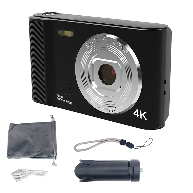 4K Camera Student Digital Ultra-Thin Anti-Shake Smart Zoom Portable Retro Camera