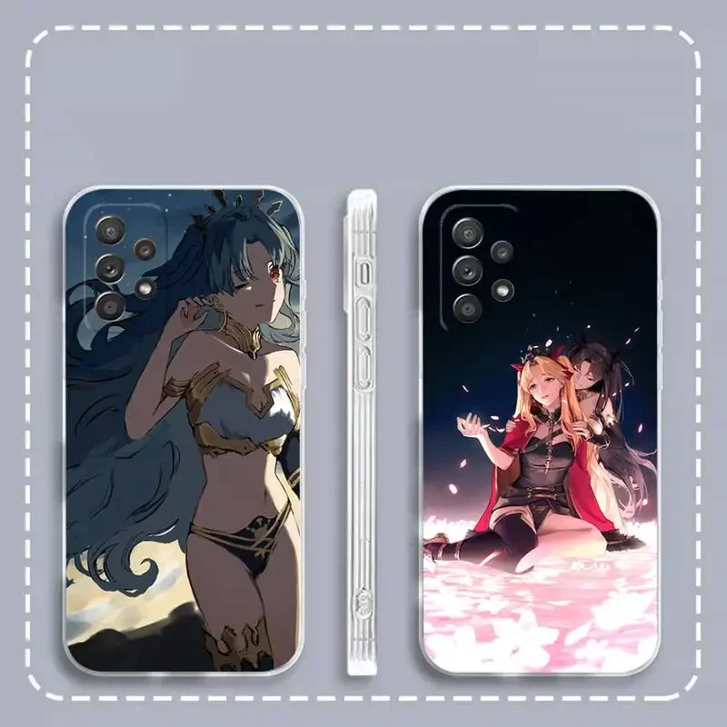 Game F-G-O Fate Ishtar Phone Case For Samsung Galaxy S 23 22 21 20 10 9 8 7 6 Plus Ultra 5G Edge lite Transparent Soft Cover