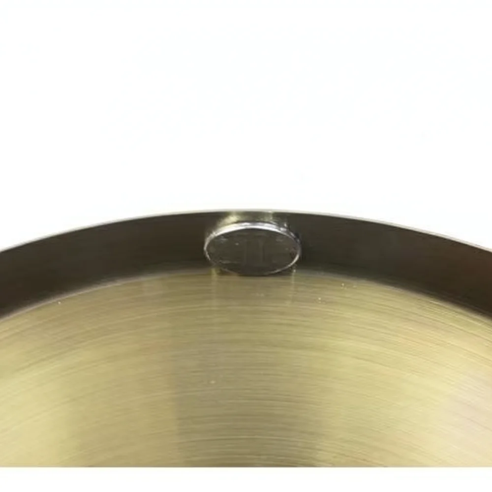 For Yalesheng Professional Hand Gong 15cm Stainless Steel Musical Percussion Instrument Crisp Sound Rhythm Bell Performance Gear