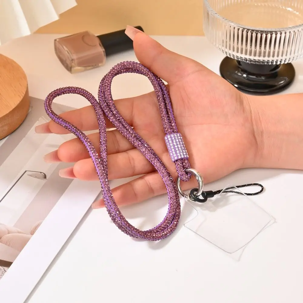 

Fashion Crystal Rhinestone Phone Lanyard Bright Bling Bling Phone Wrist Rope Crossbody Strap Phone Accessories