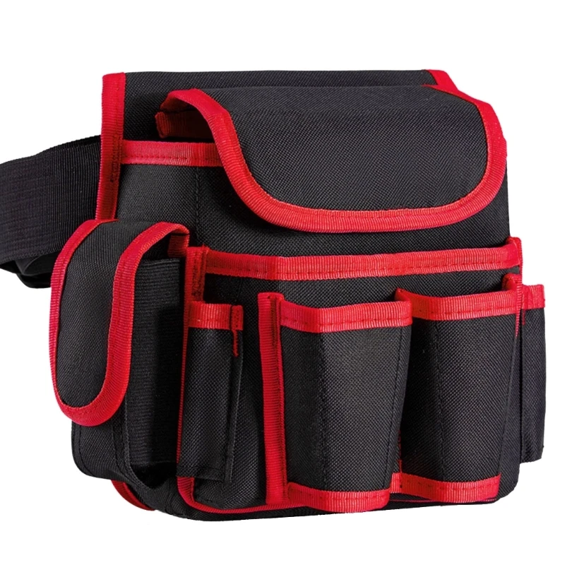 Hardware Tool Storage Belt Bag Multifunctional Electrician Tool Bag with Adjustable Waist Belt Tool Storage