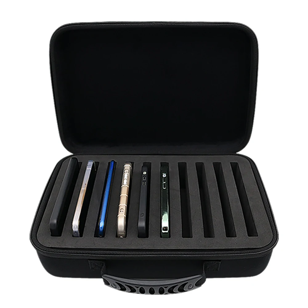 Hard EVA Case for iPhone HUAWEI XIAOMI SAMSUNG Mobile Phone Storage Bag Multiple Cell Phone Portable Travel Carrying Box