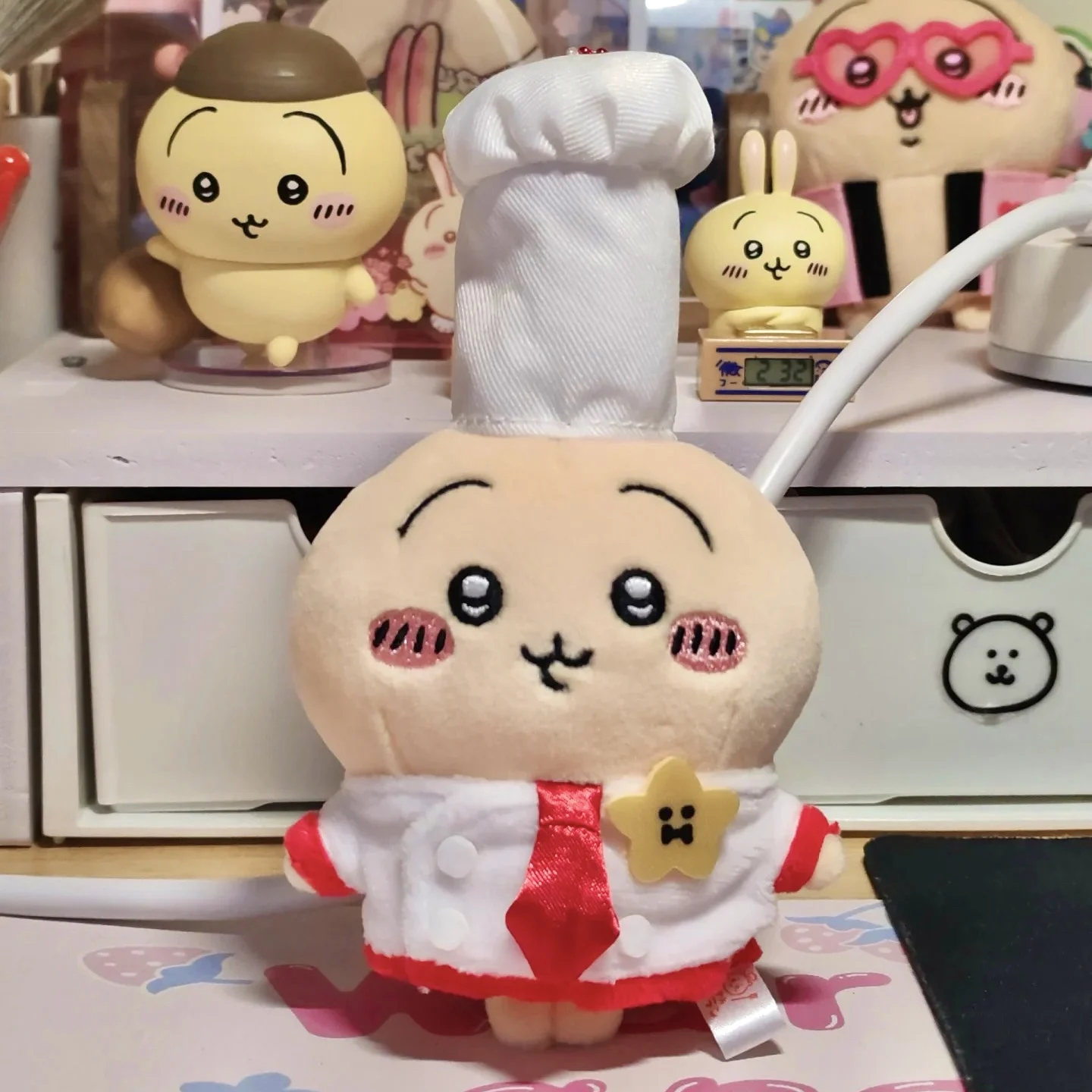 

MINISO Chiikawa Hachiware Usagi шляпа шеф-повара серии брелок кукла автомобиль кулон мультфильм милые и забавные романтические подарки