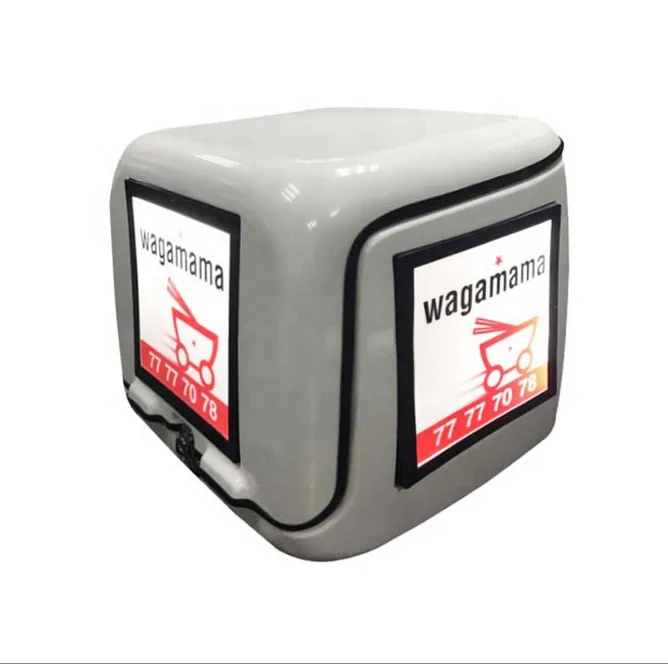 

Аксессуары для мотоциклетных шлемов, водонепроницаемый верхний чехол для мотоцикла, доставка быстрого питания со светодиодным экраном для рекламного дисплея