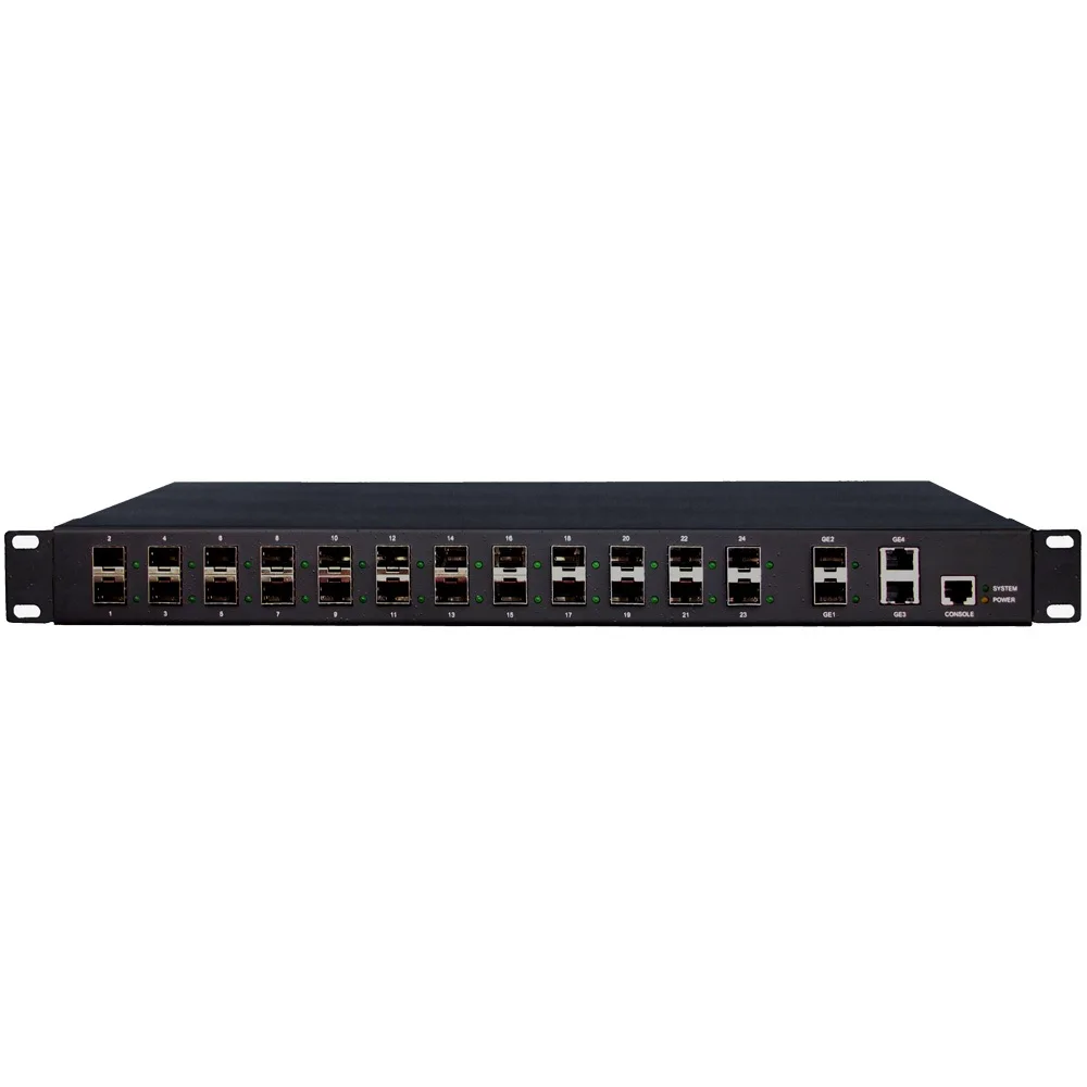 

24 port gigabit switch 10/100/1000Mbps fiber optic equipment