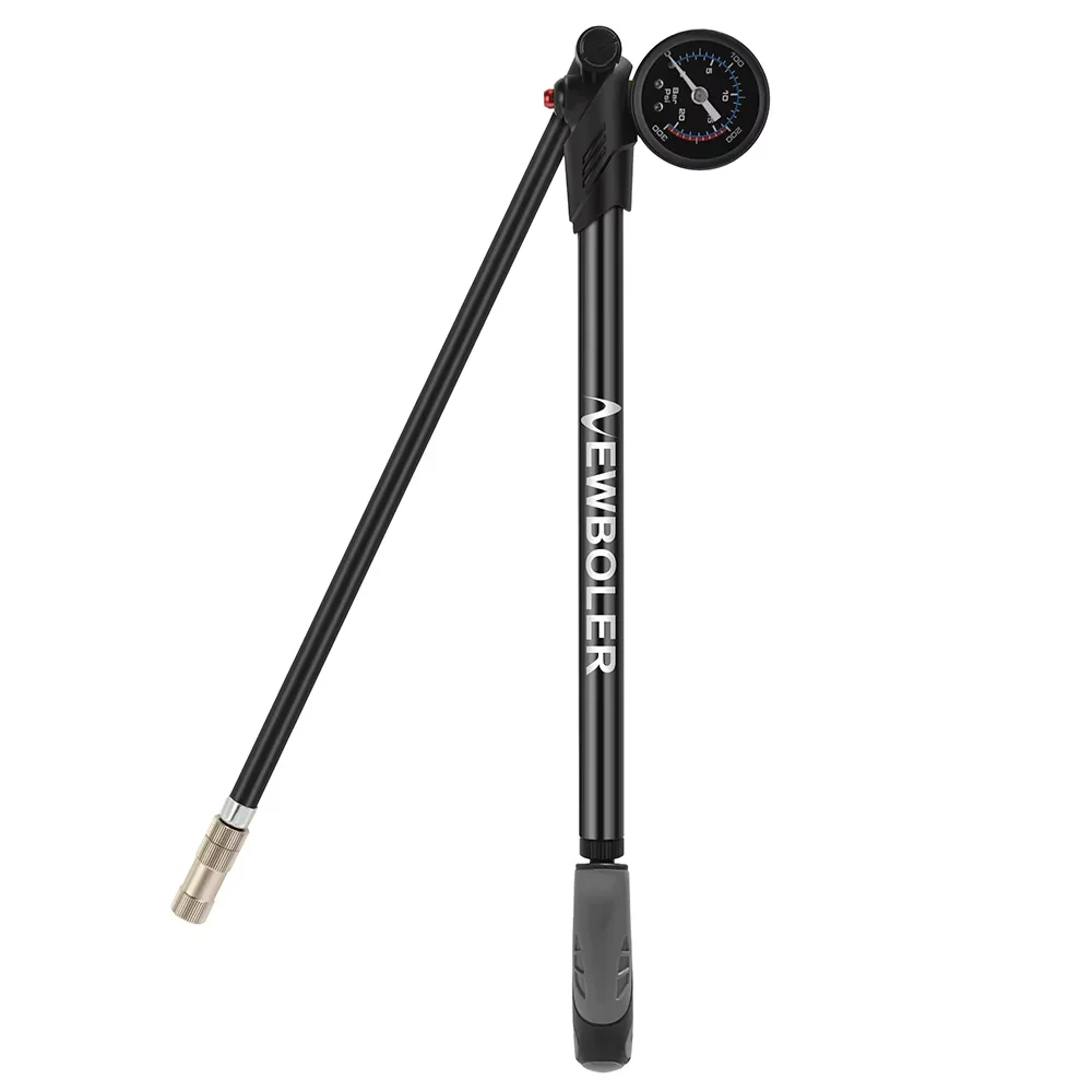 AliExpress NEWBOLER Portable High-pressure 300psi Bicycle Air Pump with Gauge for Fork Rear Suspension Shock Absorber Mountain Bike Air Pump