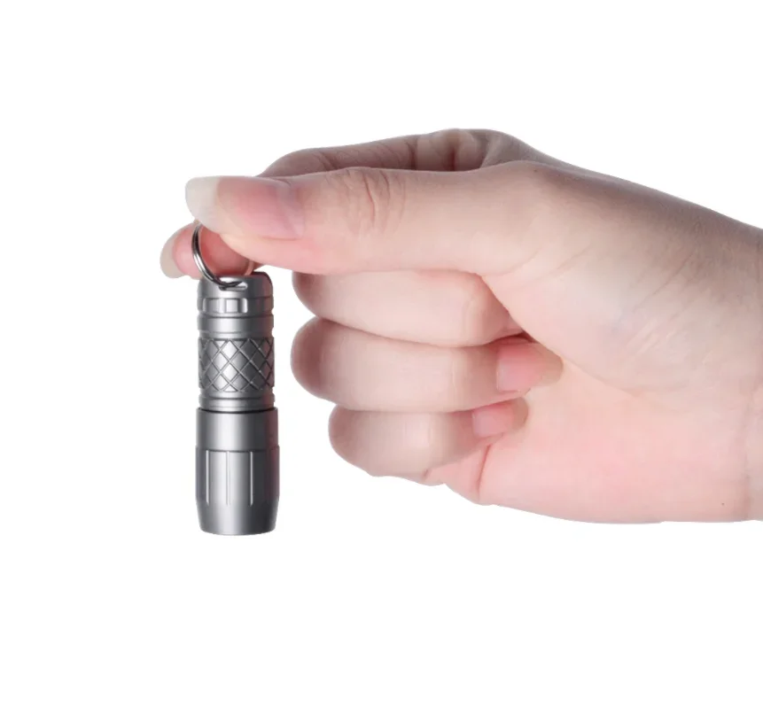 

Mini One Ti Mini Titanium Rechargeable Keychain Light 130 LM Battery(10180) Included