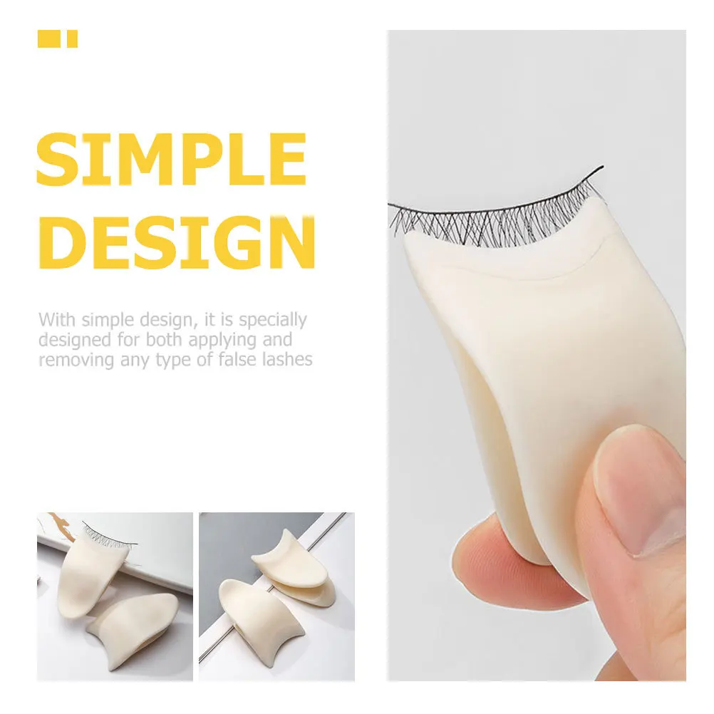 

4Pcs Eyelash Tweezer for Makeup Wear-Resistant False Lash Clip with Optimized Tip Design Portable Eyelash Applicator for Women